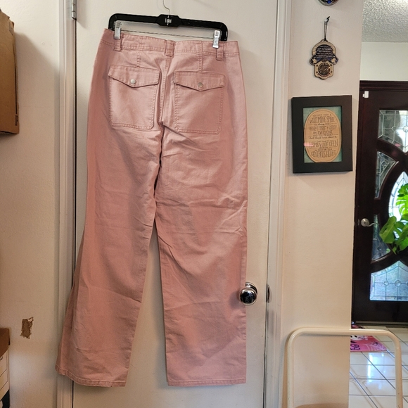 Pink Wide-Leg Pants - Picture 6 of 12